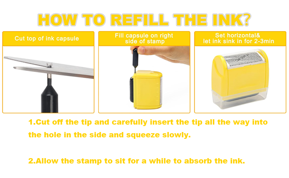 identity theft protection roller stamp