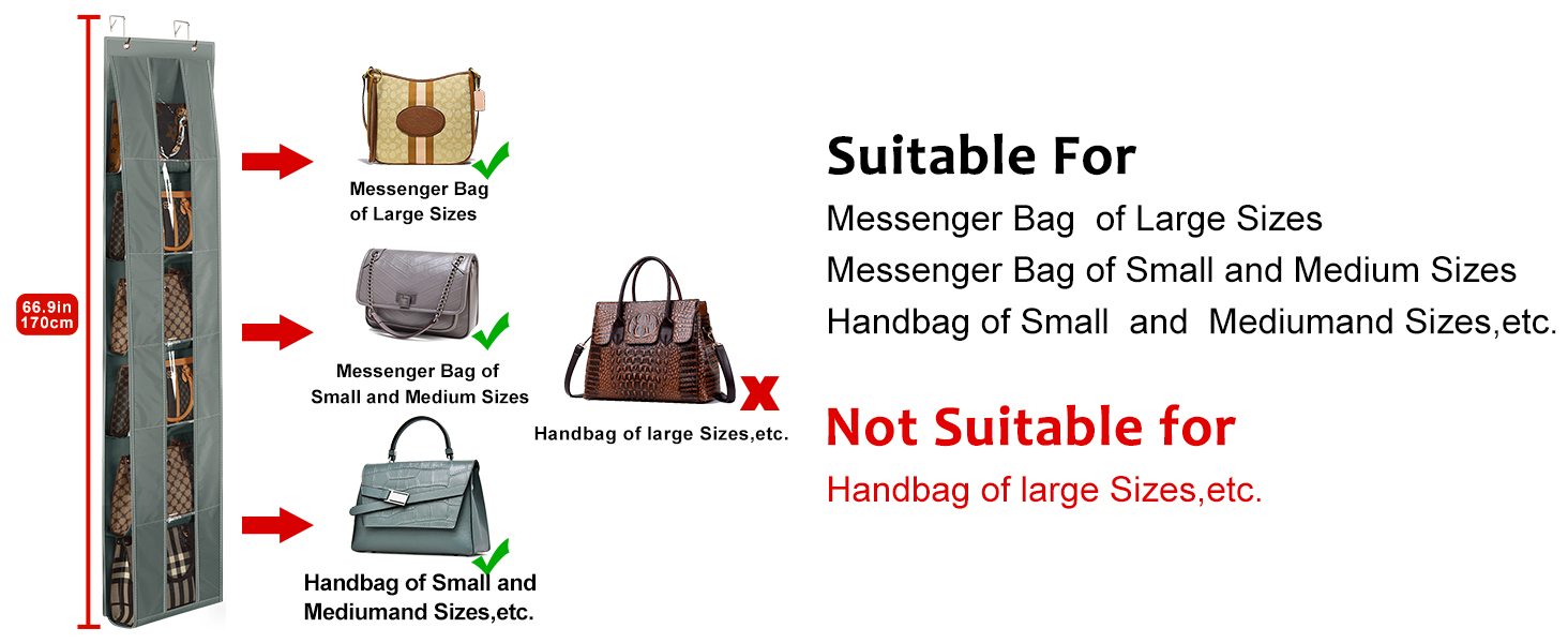 purse organizer for wall