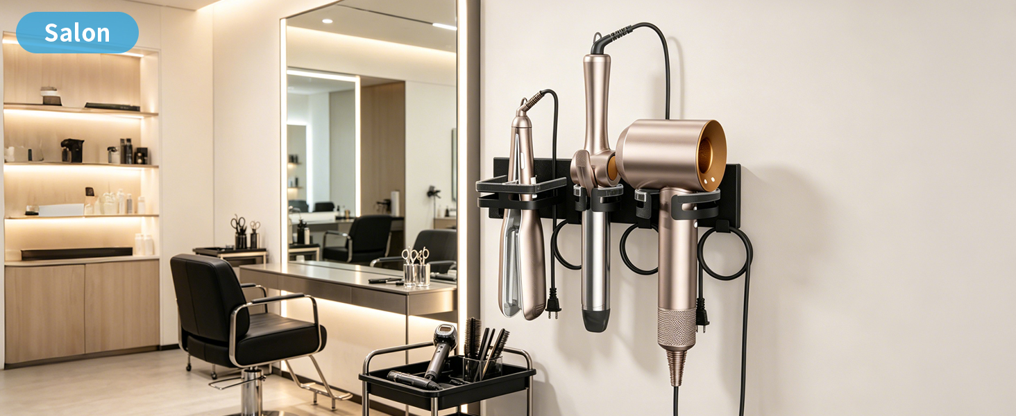 blow dryer holder wall mounted