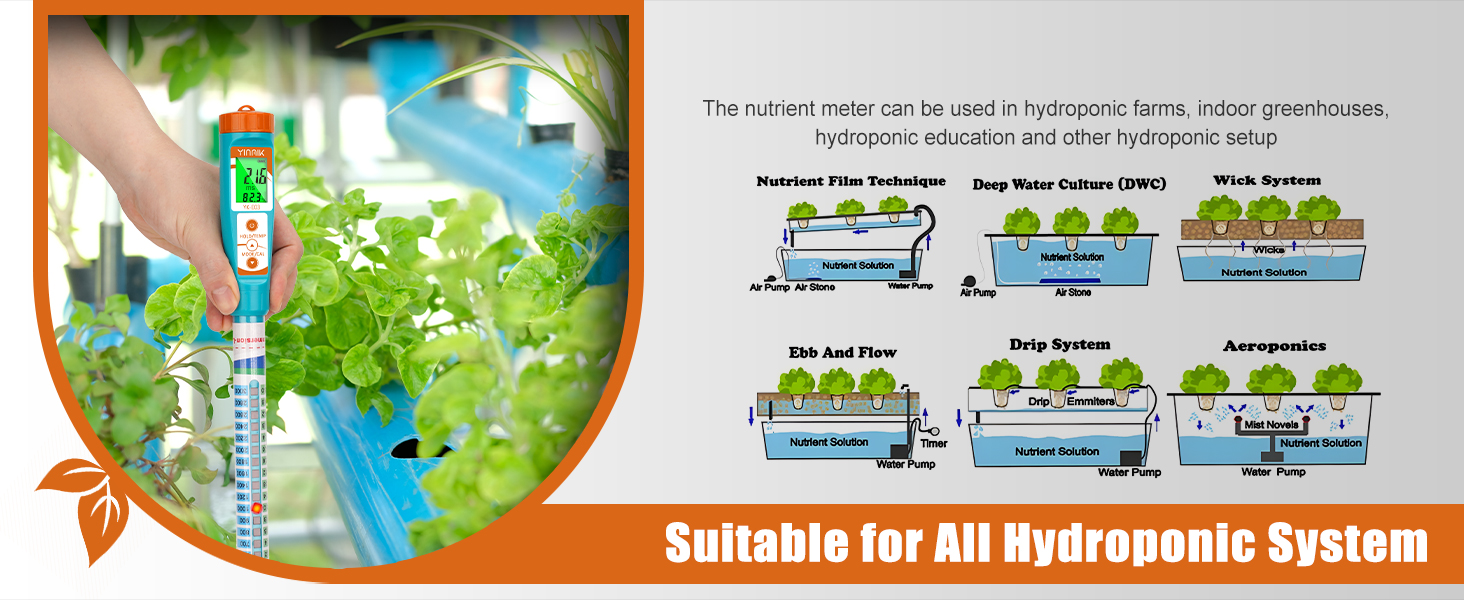 hydroponic ec nutrient meter