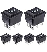 VEXUNGA KCD4 Momentary Rocker Switch 6 Pin 20A 125VAC 16A 250VAC DPDT Mini Boat Rocker Switch On ...
