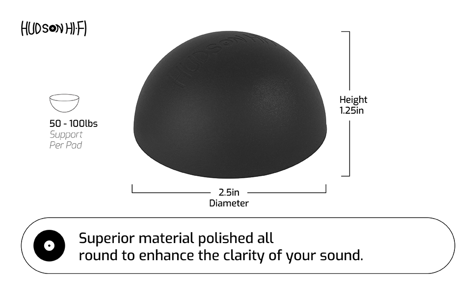 pads rubber bumpers audio furniture floor monitor box risers soundpath large platinum silicone inch