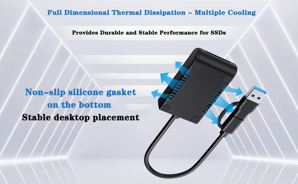 Non-slip silicone gasket on the bottom