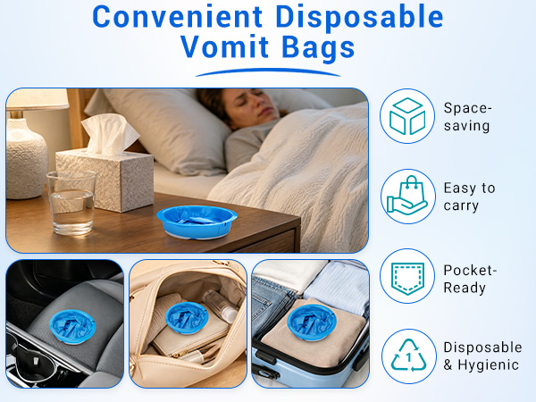 vomit bags disposable for adults