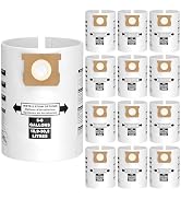 12PCS 5-8 Gallon Wet Dry Vacuum Filter Bags Replacement For Shop Vac Bags, Replace Part Type H #9...