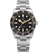 watchdives WD7922 BB54 Mens Watch, VH31 Sweep Second Quartz Watches 37mm Sapphire Crystal Luxury ...
