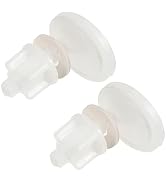 OSALADI Large Round Toilet Seat Bolts 2 Sets Plastic Screws and Nuts for Toilet Seat 39x39mm