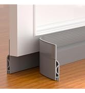 Pundin Door Draft Stopper,Adjustable Door Sweep for Bottom of Door,Silicone Weather Stripping Doo...