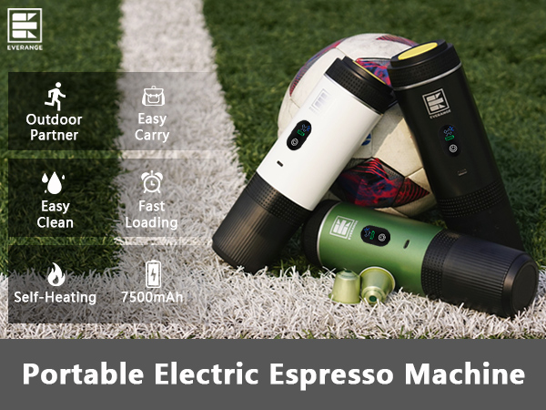 everange portable espresso maker travel coffee machine backpacking hiking travelling camping