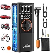 Oasser Tire Inflator Portable Air Compressor, Air Pump For Car Tires, Dual-Display Screen, 150PSI...