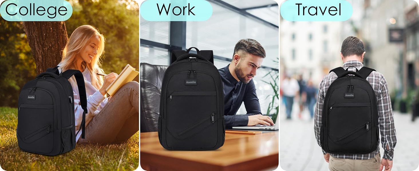 Usage scenarios: work, university, travel