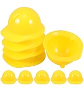 10 Pack Toy Construction Hard Hats, Bulk Plastic Worker Kids Party Hat, Birthday for Construction...