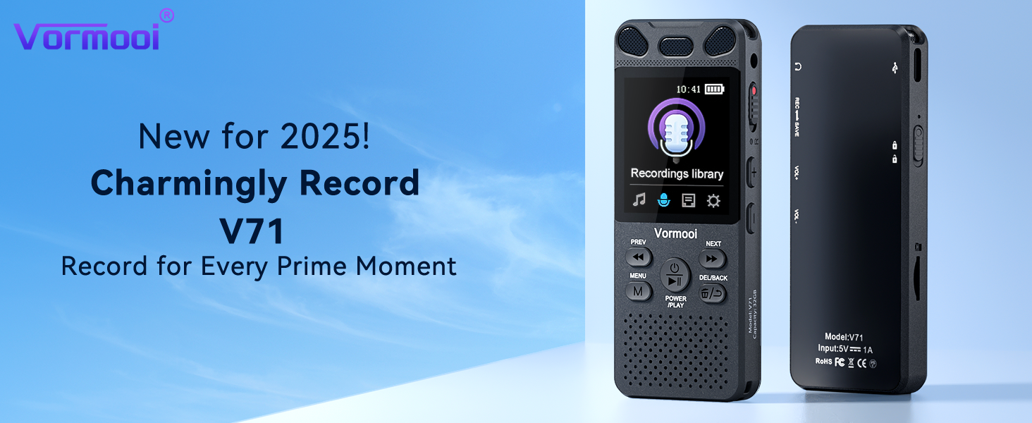 Vormooi voice recorder