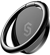 Syncwire Cell Phone Ring Holder Stand, 360 Degree Rotation Finger Ring Kickstand with Polished Me...