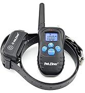 Petrainer Shock Collar for Dogs - Waterproof Rechargeable Dog Training E-Collar with 3 Safe Corre...