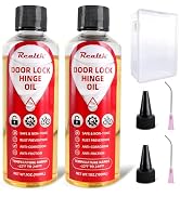 Realth Squeaky Door Hinges Lubricant -Garage Door Lube for Metal Parts, Locks, Chains, Keyholes -...