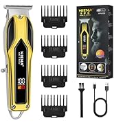 HIENA PRO Cordless Professional Hair Trimmers for Men, T-Shaped Blade Hair Clipper and Beard Trim...