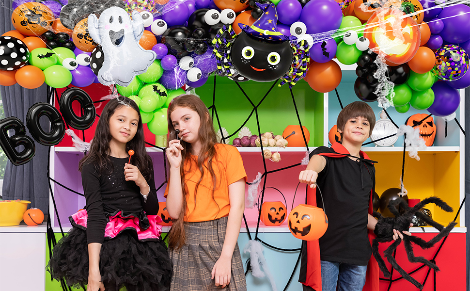halloween balloon garland