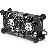 ELUTENG Dual Cooling Fan High Speed 80mm USB Fan(2050/2400/2750PRM) Adjustable 5V USB Port Heatsi...
