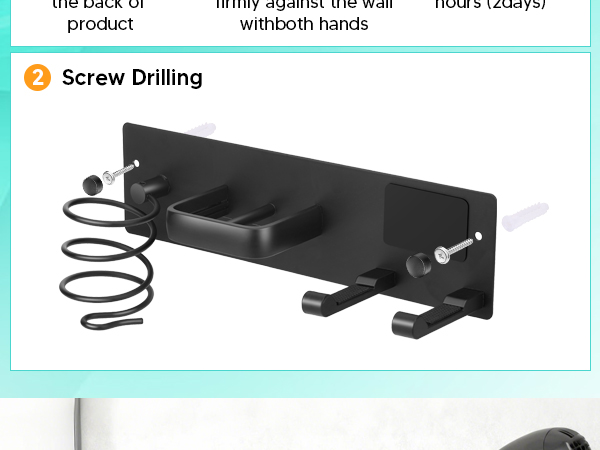 Hair Tool Organizer Wall Mount (Hook)