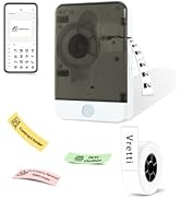 vretti Label Maker Machine with Tape, Mini Label Maker, Easy to use, Suitable for Multi-Types of ...