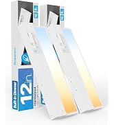 Hardwired Under Cabinet Lighting, 12 Inch 8W LED Under Cabinet Lights, Linkable up to 20 Units vi...