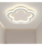 Linovix Modern LED Ceiling Light 9.8inch Semi Flush Mount Ceiling Fixture Light 21w with Remote C...