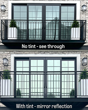 One way privacy film