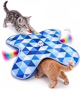 PetBusy [Baby Grade Automatic Hide &Seek Interactive Cat Toys for Indoor Cats,[Week-Long Big Batt...