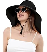 LA CARRIE Women Sun Hats Breathable Wide Brim UV Protection UPF 50+ with Neck Flap Hat for Summer...
