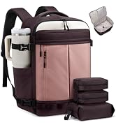 LOVEVOOK 40L Travel Backpack for Women Men, Airline Approved Carry On Luggage with 3 Cubes Access...