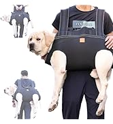 Terapaton Dog Lift Harness Backpack Carrier for Large Dogs, Full Body Sling with Handle, Dog Harn...