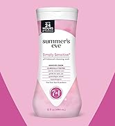 Summer’s Eve Simply Sensitive Daily Gentle All Over Feminine Body Wash, Removes Odor, pH Balanced...