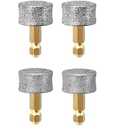 Dog Nail Grinder Replacement Heads 4Pcs- 2*Hard 40# & 2*Regular 80# for Small Medium & Large Dogs...