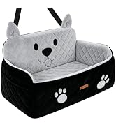 OUTONLIFE Large Dog Car Seat for Dogs up to 55 lbs or 2 Small Dogs, High-Density Foam Pet Travel ...