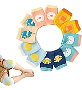 Baby Knee Pads for Crawling,6 Pairs Crawling Anti-Slip Knee,Cute Cartoon Knee Protectors Unisex B...