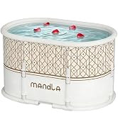 HLCZLUZ Portable Bathtub, Foldable Bathtub No Installation, Freestanding Shower Bathtubs with Cus...