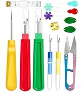 FIVEIZERO Seam Rippers for Sewing – 2 Big and 2 Small Stitch Remover Tools, Thread Ripper, Embroi...