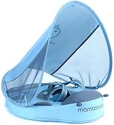 Mambobaby Float with Canopy Size Improved Non Inflatable Infant Baby Pool Float Smart Mambo Float...