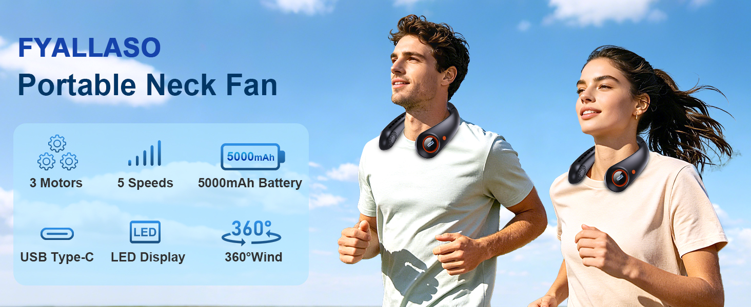 FK04 portable neck fan