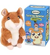 Ayeboovi Toddler Toys - Talking Hamster Repeats What You Say - Interactive Plush for Babies and K...