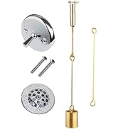 Tub Drain Linkage Assembly with Trip Lever and Strainer Done Cove, Fit for Trip Lever Bath Tub Wa...