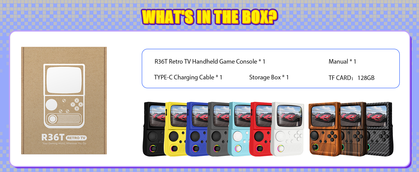 New Upgrade R36T RetroHandheldGameConsole