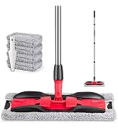 Microfiber Mop Hardwood Floor Mop for Floor Cleaning- MEXERRIS Wood Floor Mop with 4X Reusable Pa...