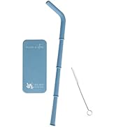 Build-A-Straw Reusable and Adjustable Silicone Straws: Individual Travel Pod