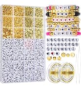 LEOBRO Letter Beads for Bracelets Making Kit, Letter Beads, Alphabet Bead Friendship Bracelet Kit...