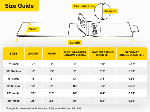 Heavy-Duty Storage Strap Size Guide