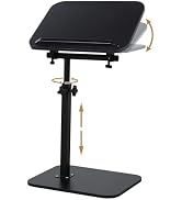 comfoyar C Shaped TV Tray for Couch, Adjustable Height Side Table with 360° Swivel 180° Flip for ...