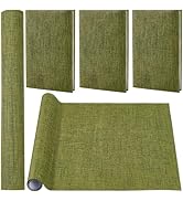 CRASPIRE 51 x 11.8 Linen Book Cloth Olive Books Binding Fabric Surface Paper Backed Bookcover Den...