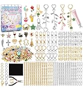 Zefy 552Pcs Charms Lip Gloss Keychain Making Kit, Gold Silver Bag Charm Kit, Including 214 Charms...